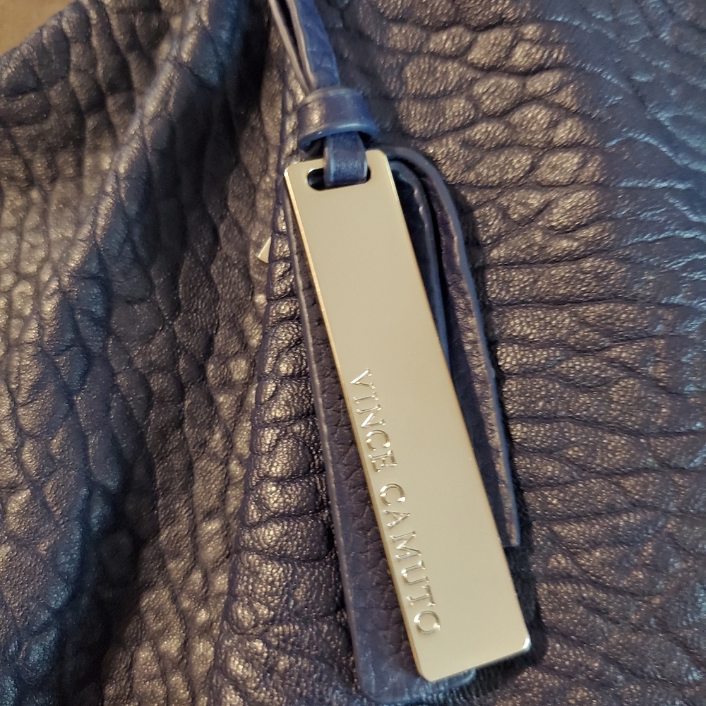 Vince Camuto Convertible Lamb Leather Pleated Tote - Steph - Picture 3 of 10